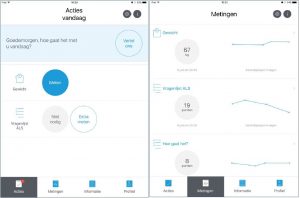 Impressie ALS app E-health