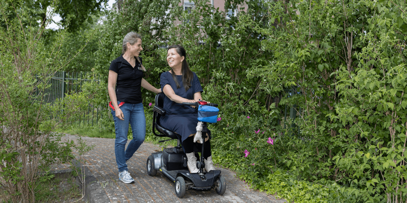 ALS-patient Lilian over Thuismeten & Coachen-app