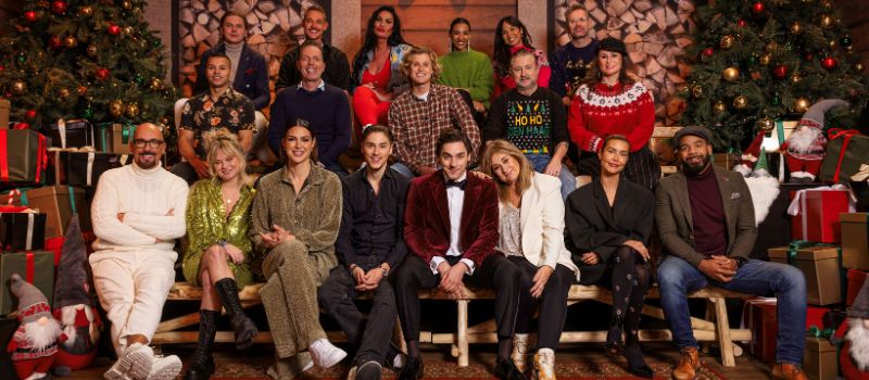 Deelnemers van het tv-programma 'Serious Christnas'.