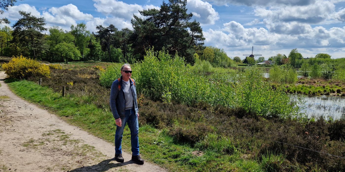 Martien Scheeren traint voor Nijmeegse 4daagse waarmee hij geld inzamelt voor de strijd tegen ALS