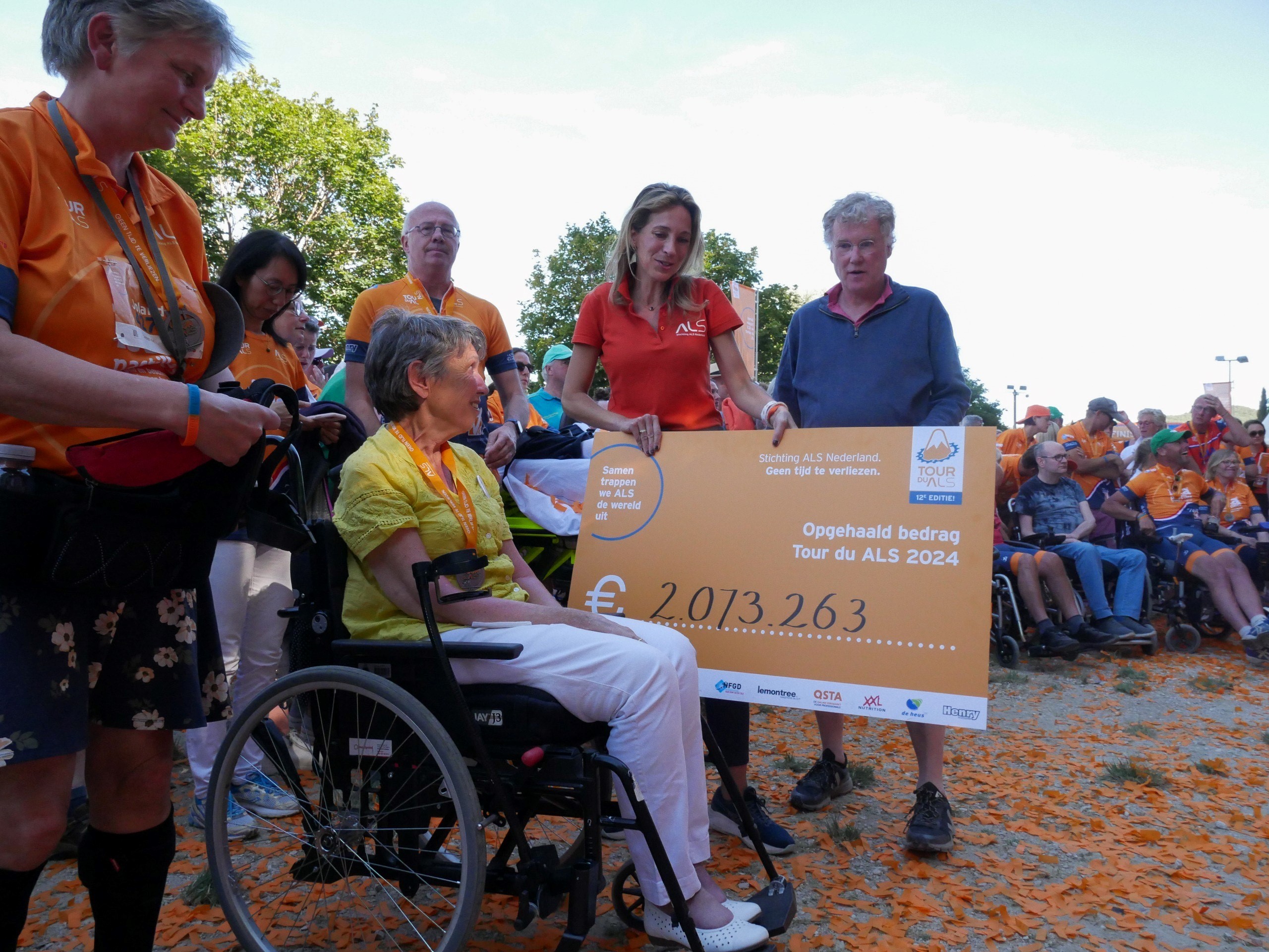 Chequemoment bij de Tour du ALS