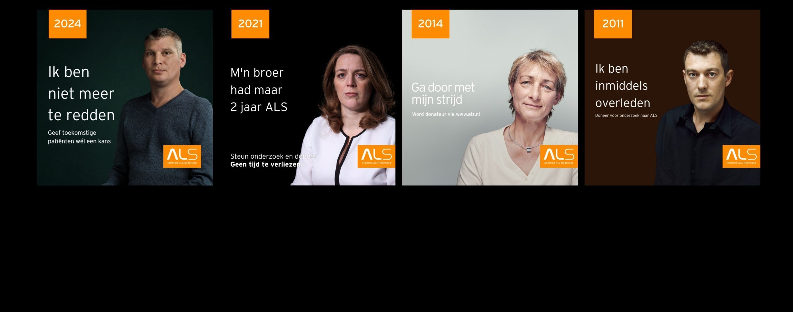 Overzicht van de campagnes van Stichting ALS Nederland